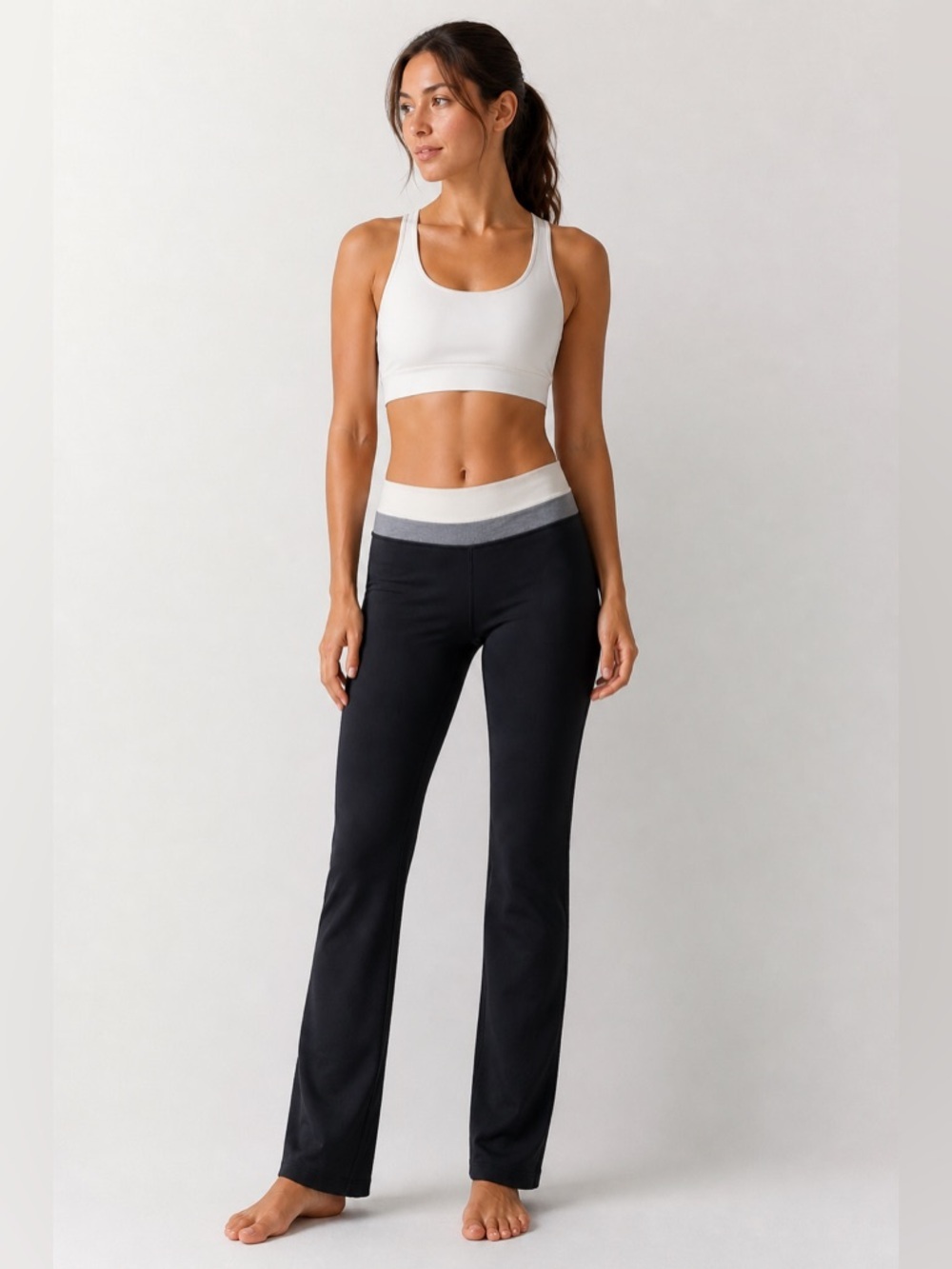 Lululemon Black Athletic Leggings Size 4 Mid Rise Yoga Pants Athleisure